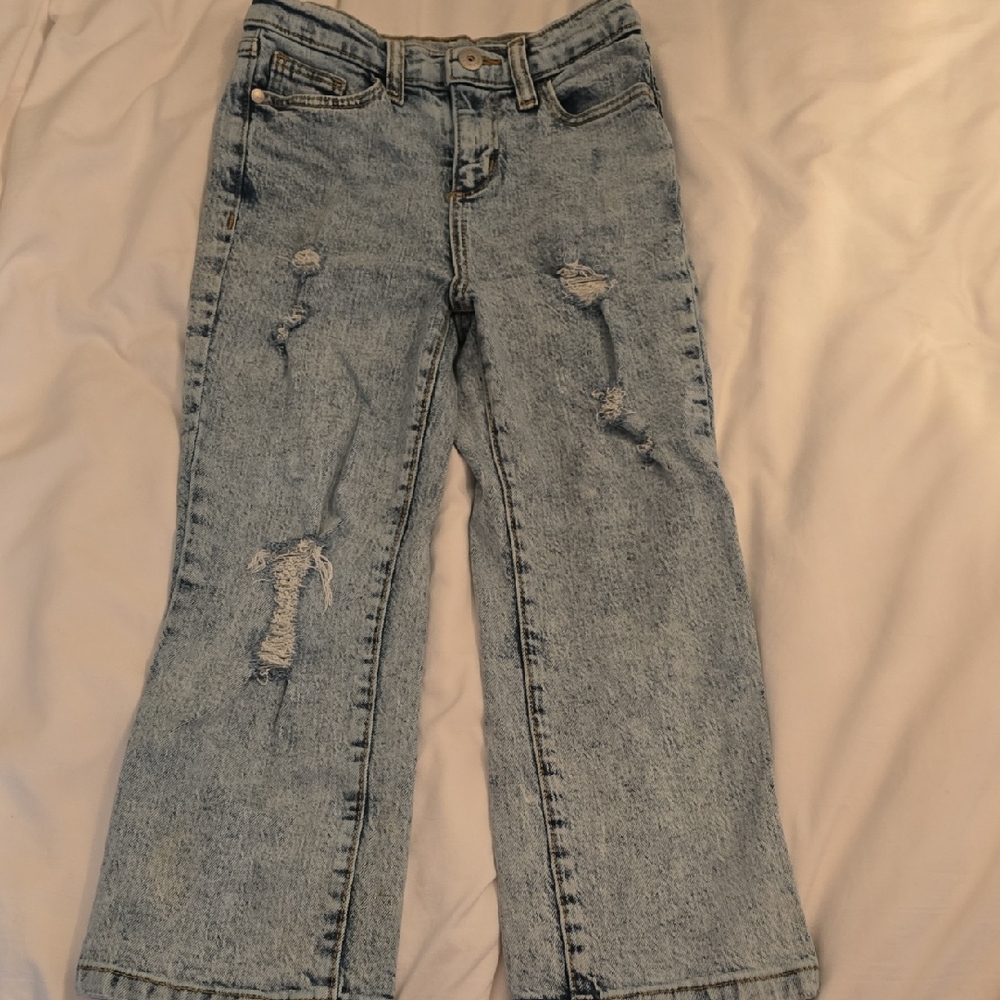 Art Class Light Blue Straight Leg Distressed Jeans